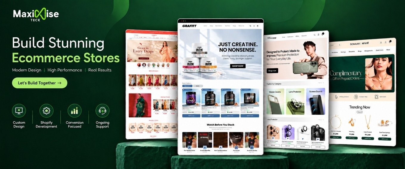 MaximiseTeck — Build Stunning Ecommerce Stores